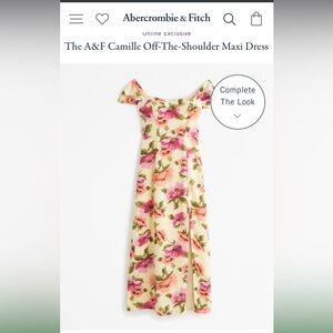 Yellow floral Abercrombie and fitch maxi dress (L petite)